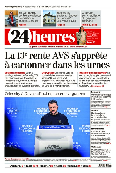 Dernière édition du journal 24 heures