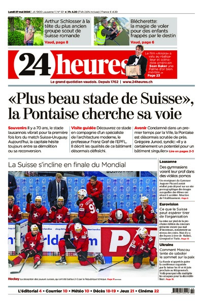 Dernière édition du journal 24 heures