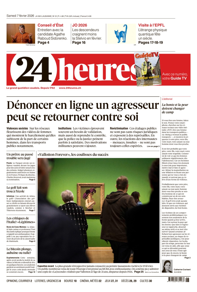 Dernière édition du journal 24 heures