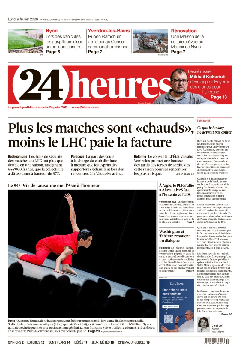 Dernière édition du journal 24 heures