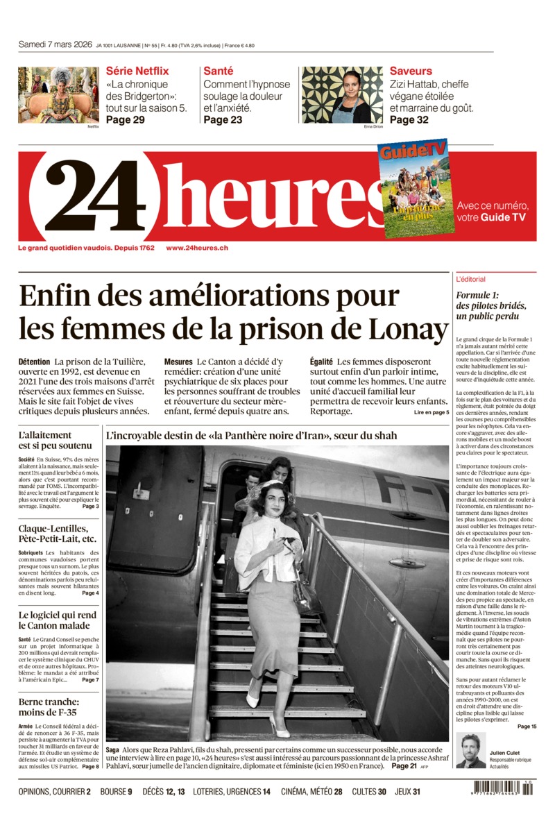 Dernière édition du journal 24 heures