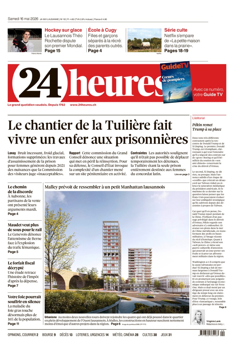 Dernière édition du journal 24 heures